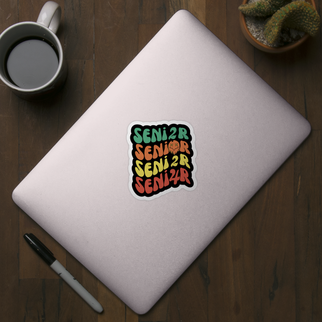 Retro Groovy Senior 2024 by The WYLD Tribe